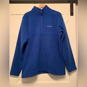 1/4 zip blue Columbia fleece men’s size large